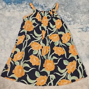 Baby Gap Navy Orange Floral Sundress Size 3T Toddler Girls